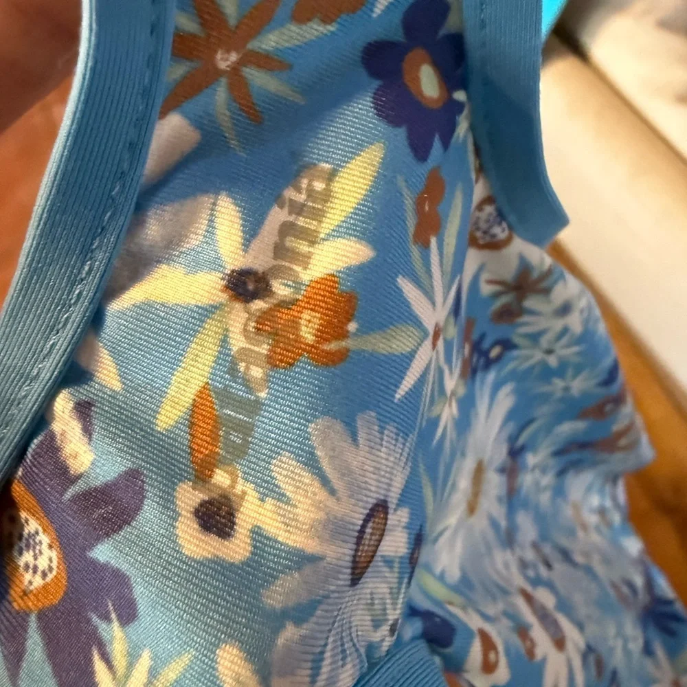 Patagonia‎ Blue Floral Kids Swim One Piece
